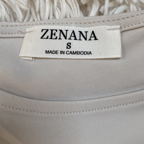 🎉HP🎉 Zenana Sleeveless Front Twist Hem Top 💗 Beige - Picture 11 of 12